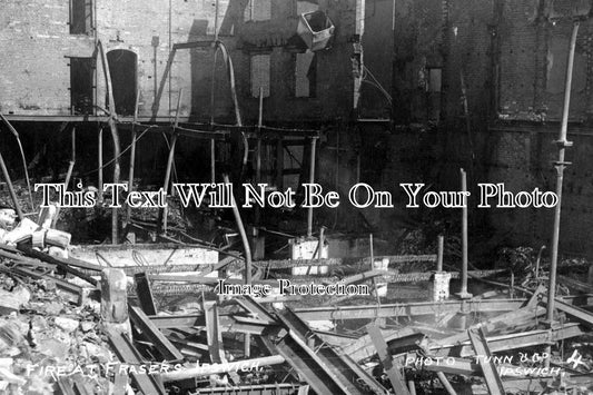 SF 220 - Fire At Frasers, Ipswich, Suffolk c1912