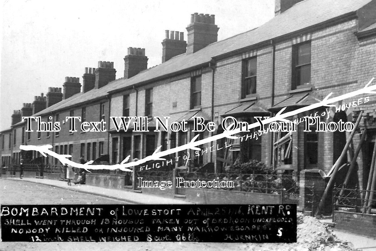 SF 2273 - Bombardment Of Lowestoft, Kent Road, Suffolk 1916