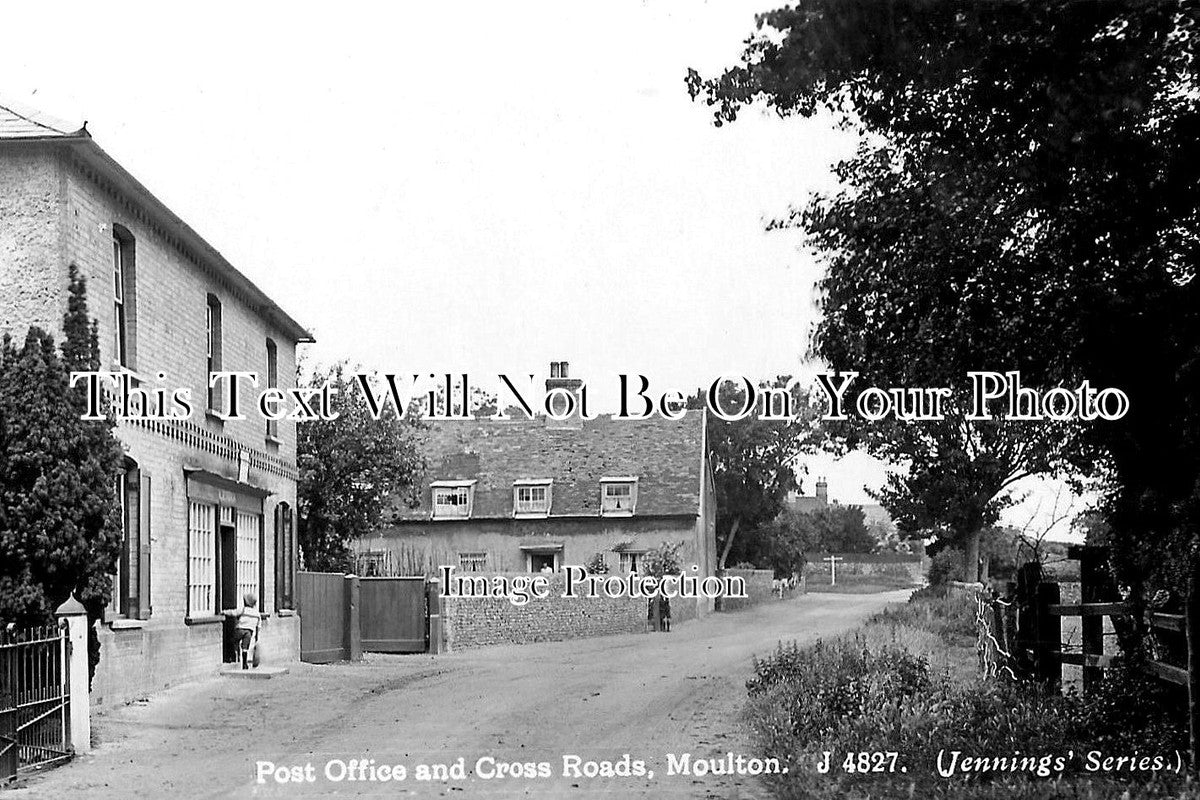 SF 2312 - Post Office & Cross Roads, Moulton, Suffolk