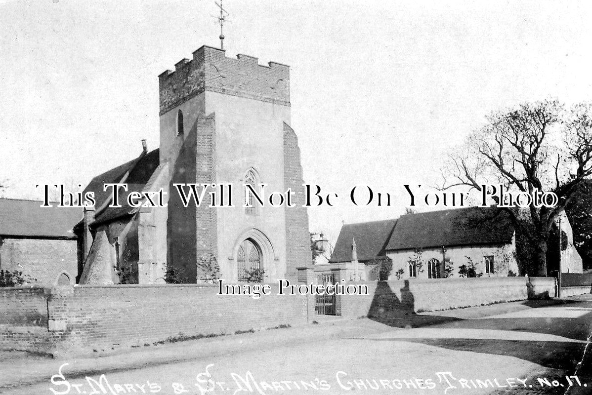 SF 2321 - St Marys & St Martins Churches, Trimley, Suffolk c1911