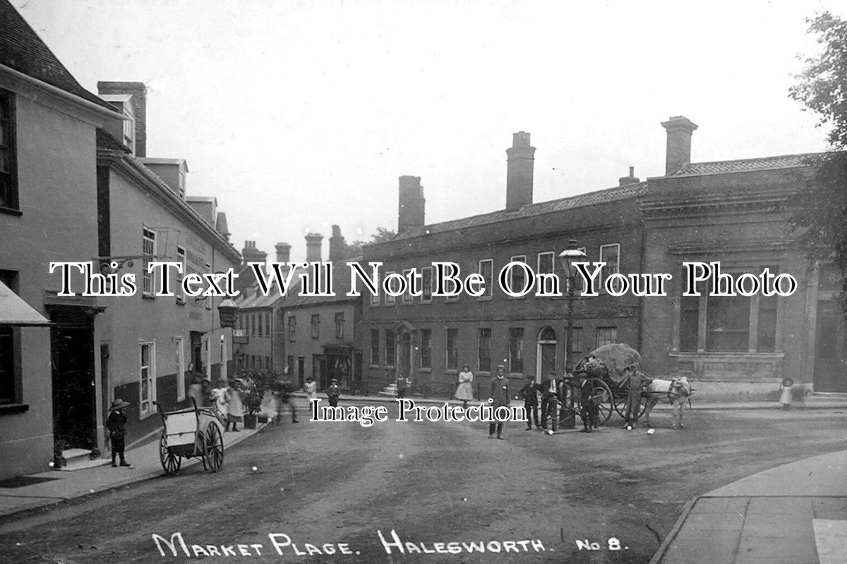 SF 2358 - Market Place, Halesworth, Suffolk c1915
