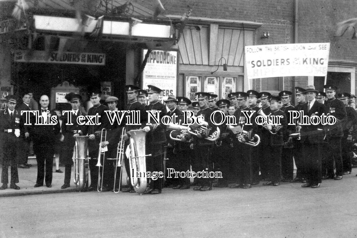 SF 2403 - Band Wearing Medals, Lowestoft Hippodrome, Suffolk – JB Archive