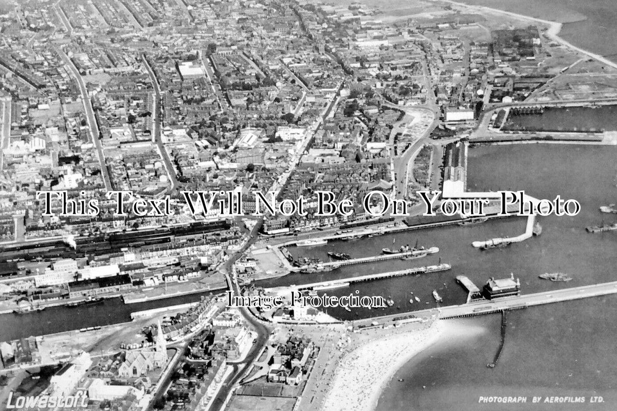 SF 2435 - Aerial View Of Lowestoft, Suffolk c1952