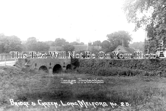 SF 2493 - Bridge & Green, Long Melford, Suffolk