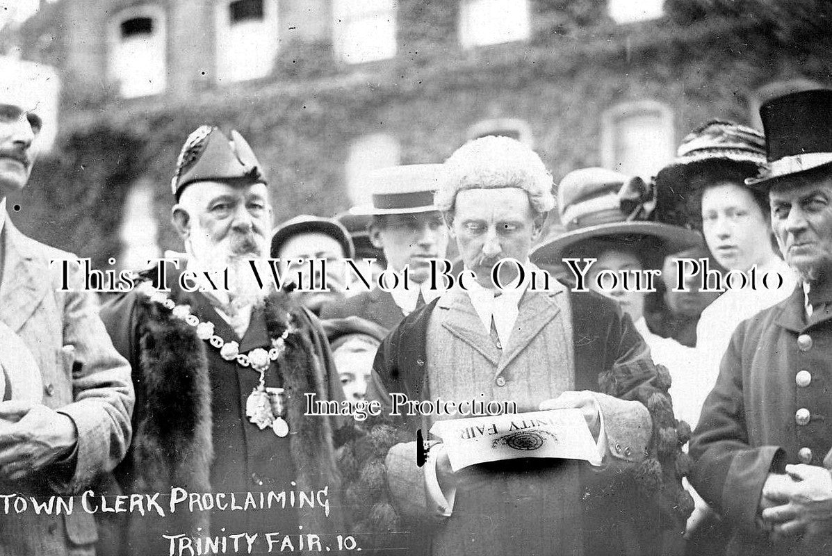 SF 2567 - Southwold Town Clerk Proclaiming Trinity Fair, Suffolk