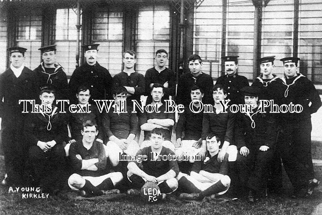 SF 258 - HMS Leda Football Team, Lowestoft, Suffolk c1910