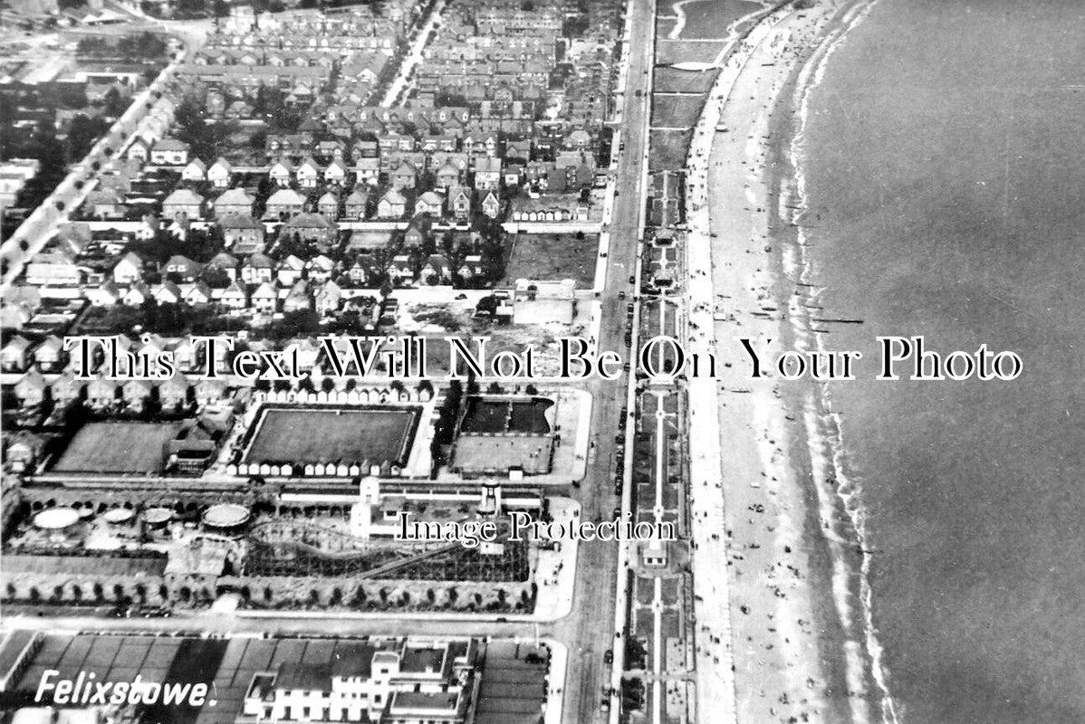 SF 2591 - Aerial View Of Felixstowe, Suffolk