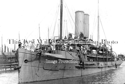 SF 2599 - HMS Hearty, Port Guardship, Lowestoft Harbour, Suffolk c1904