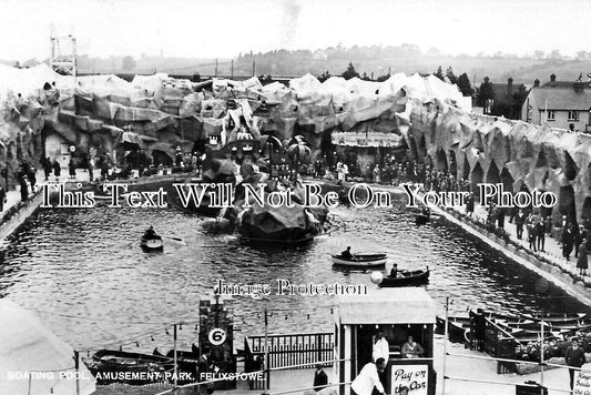 SF 2622 - Felixstowe Boating Pool, Amusement Park, Suffolk