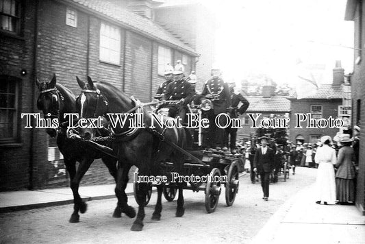 SF 2623 - Woodbridge Fire Brigade Coronation Parade, Ipswich 1902