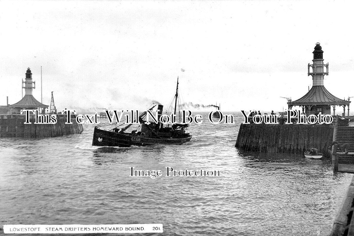 SF 2628 - Lowestoft Steam Drifters, Suffolk