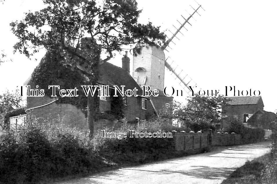 SF 2653 - Dennington Post Mill Windmill, Framlingham, Suffolk c1923