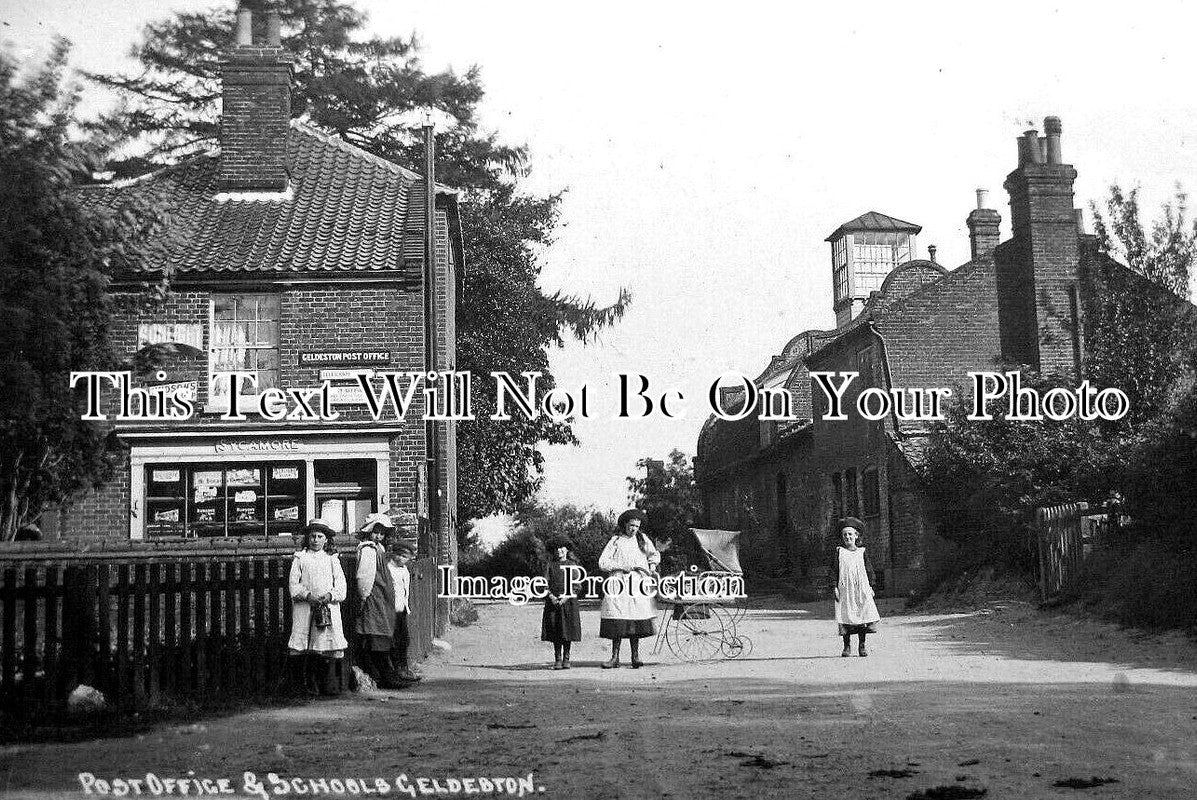 SF 2687 - Post Office & Schools, Geldestone, Suffolk