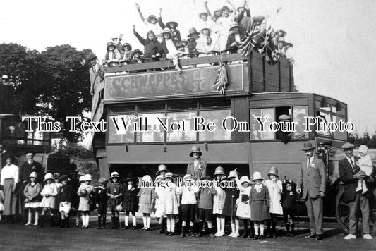 SF 2696 - Henham School Outing Motor Bus, Wangford, Suffolk