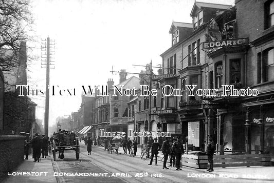 SF 2697 - Lowestoft Bombardment, London Road, Suffolk 1916 WW1