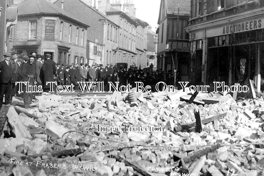 SF 2735 - Fire At Frasers Store, Princes Street, Ipswich, Suffolk 1912