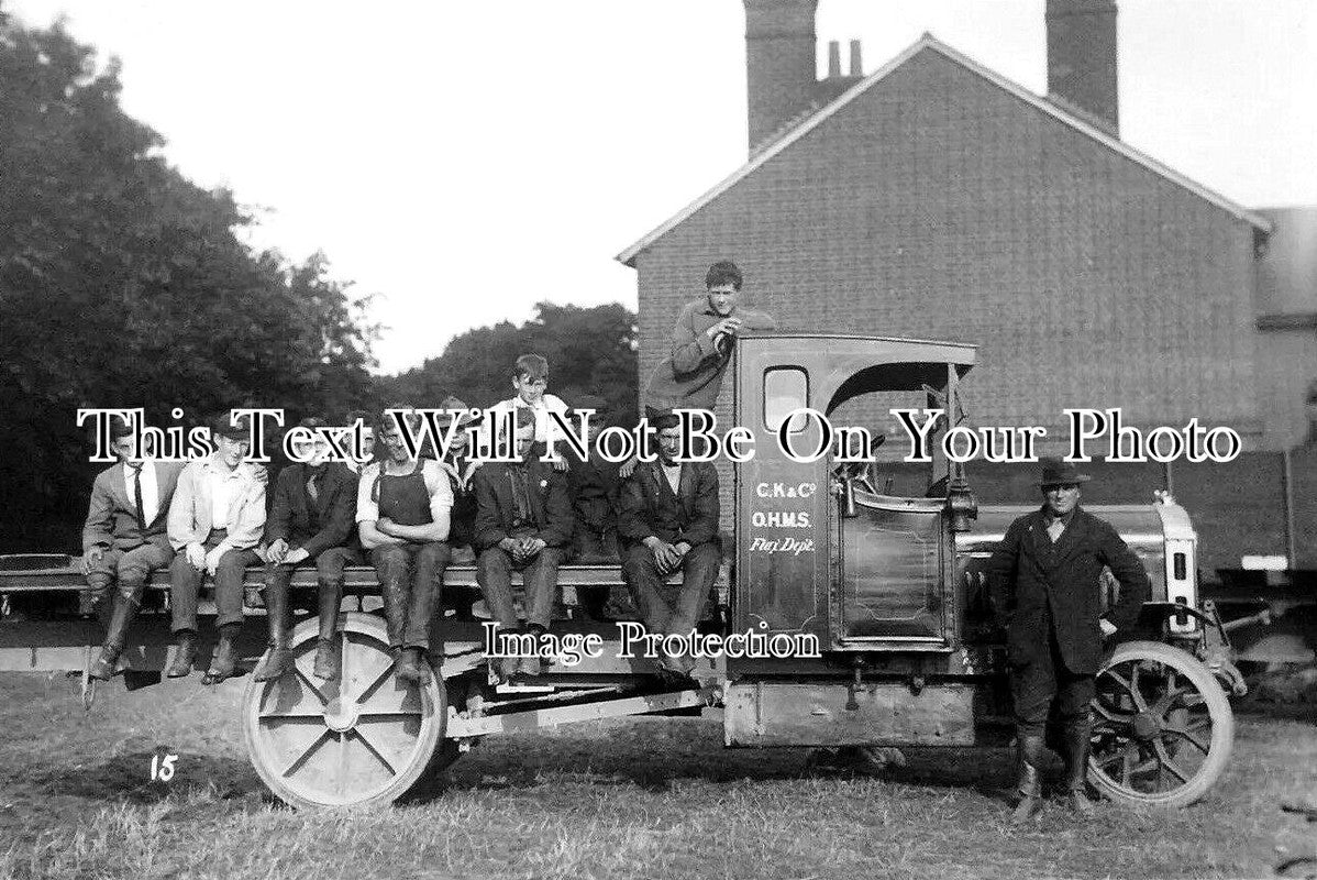 SF 2749 - CK & Co Flax Dpt Lorry, Bury St Edmunds, Suffolk 1915 WW1