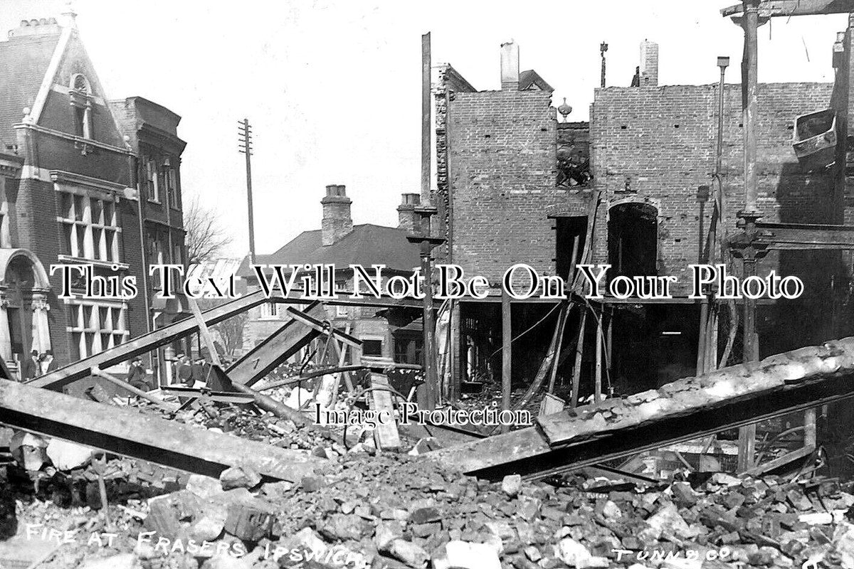 SF 2778 - Fire At Frasers Store, Princes Street, Ipswich, Suffolk 1912