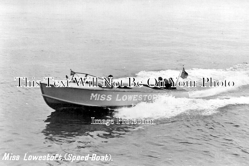 SF 2841 - Miss Lowestoft Speed Boat, Suffolk