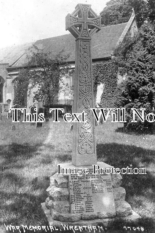 SF 2857 - Wrentham War Memorial, Suffolk WW1