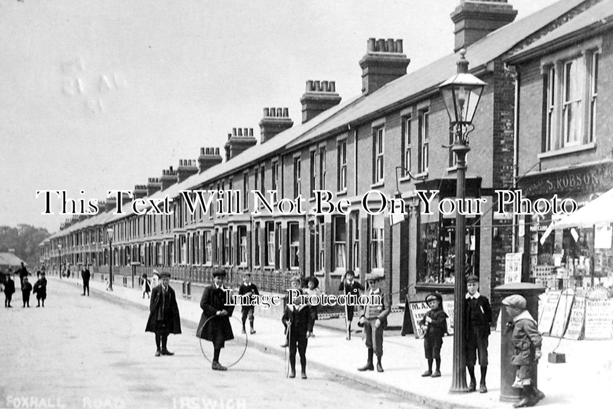 SF 293 - Robinsons Paper Shop, Foxhall Road, Ipswich, Suffolk c1912