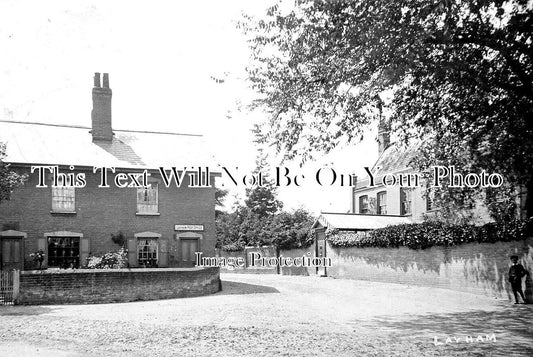 SF 2939 - Post Office, Overbury Hall Road, Layham, Suffolk c1912