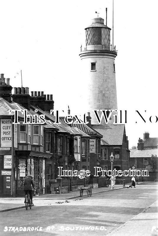 SF 2942 - Stradbroke Road & Lighthouse, Southwold, Suffolk