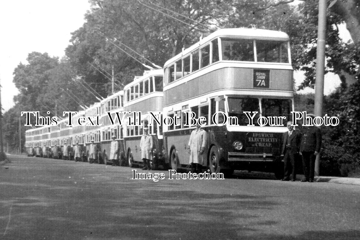 SF 2954 - Ipswich Royal Show Trolleybus Tram, Suffolk c1935