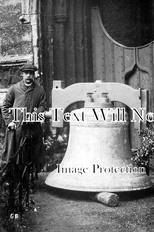 SF 2955 - Beccles Vicar With Church Bell, Suffolk c1909