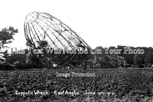 SF 2982 - Zeppelin Airship Wreck, Theberton, Suffolk 1917 WW1