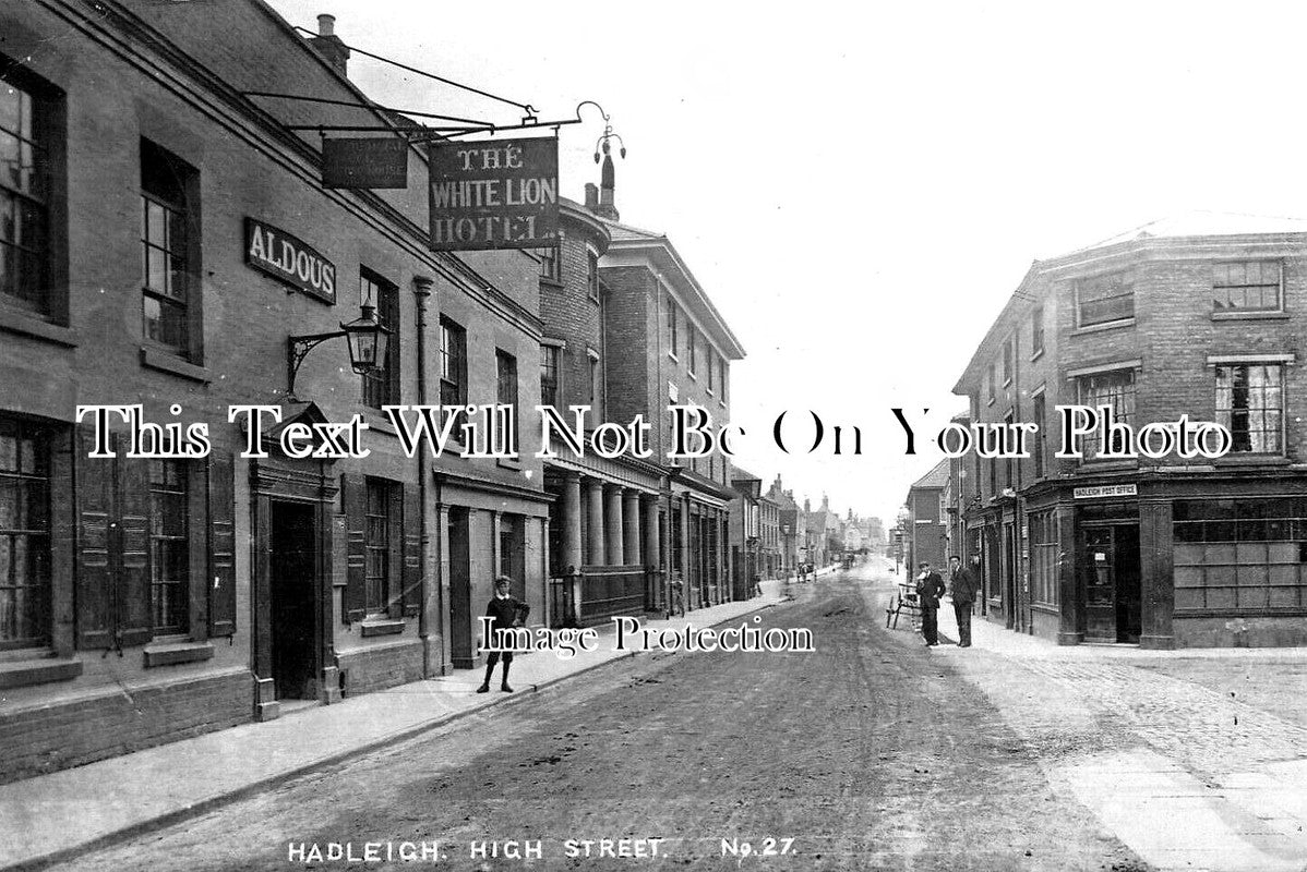 SF 3025 - The White Lion Hotel, High Street, Hadleigh, Suffolk c1917