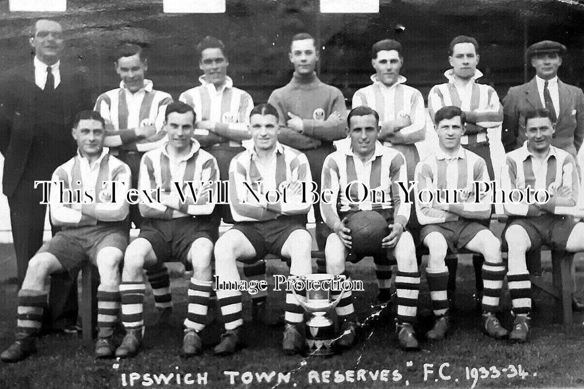 SF 3037 - Ipswich Town Reserves Football Club Team, Suffolk 1933-34