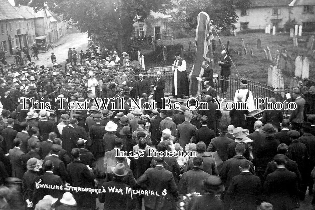 SF 3053 - Unveiling Stradbroke War Memorial, Eye, Suffolk