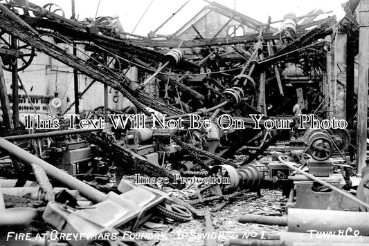 SF 3061 - Fire At Greyfriars Foundry, Ipswich, Suffolk 1911