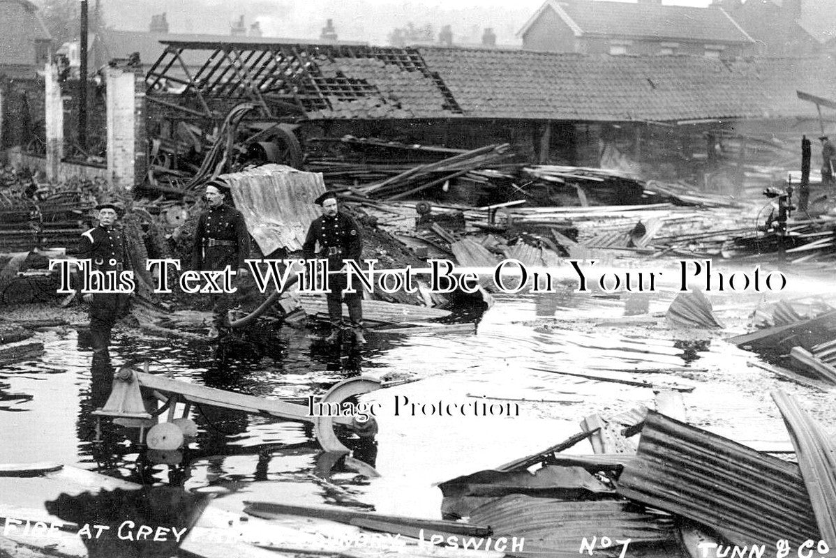 SF 3064 - Fire At Greyfriars Foundry, Ipswich, Suffolk 1911