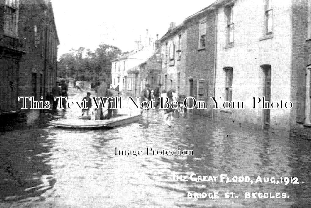 SF 3093 - The Great Flood, Bridge Street, Beccles, Suffolk 1912 – JB ...