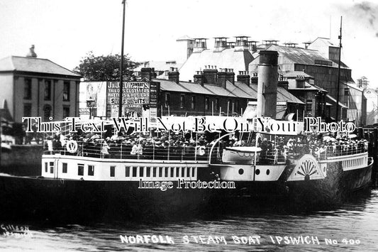 SF 3094 - Norfolk Steam Boat At Ipswich, Suffolk c1929