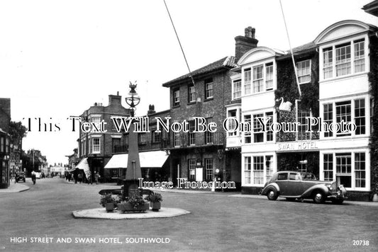 SF 3095 - High Street & Swan Hotel, Southwold, Suffolk