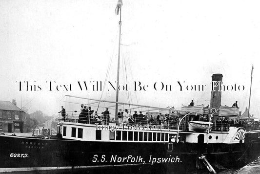 SF 3118 - SS Norfolk Paddle Steamboat, Ipswich, Suffolk