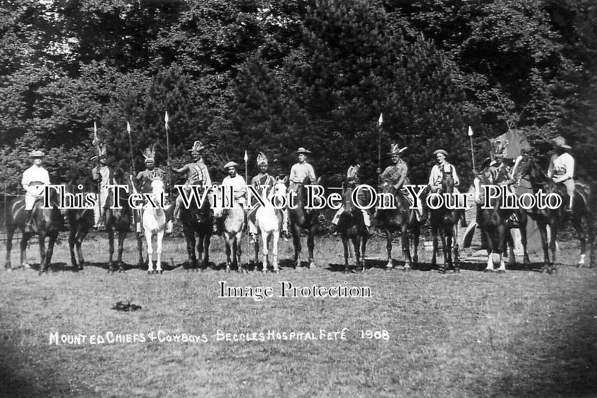 SF 3121 - Chiefs & Cowboys, Beccles Hospital Fete, Suffolk 1908