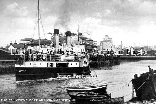 SF 3145 - The Felixstowe Boat Arriving At Ipswich, Suffolk c1931