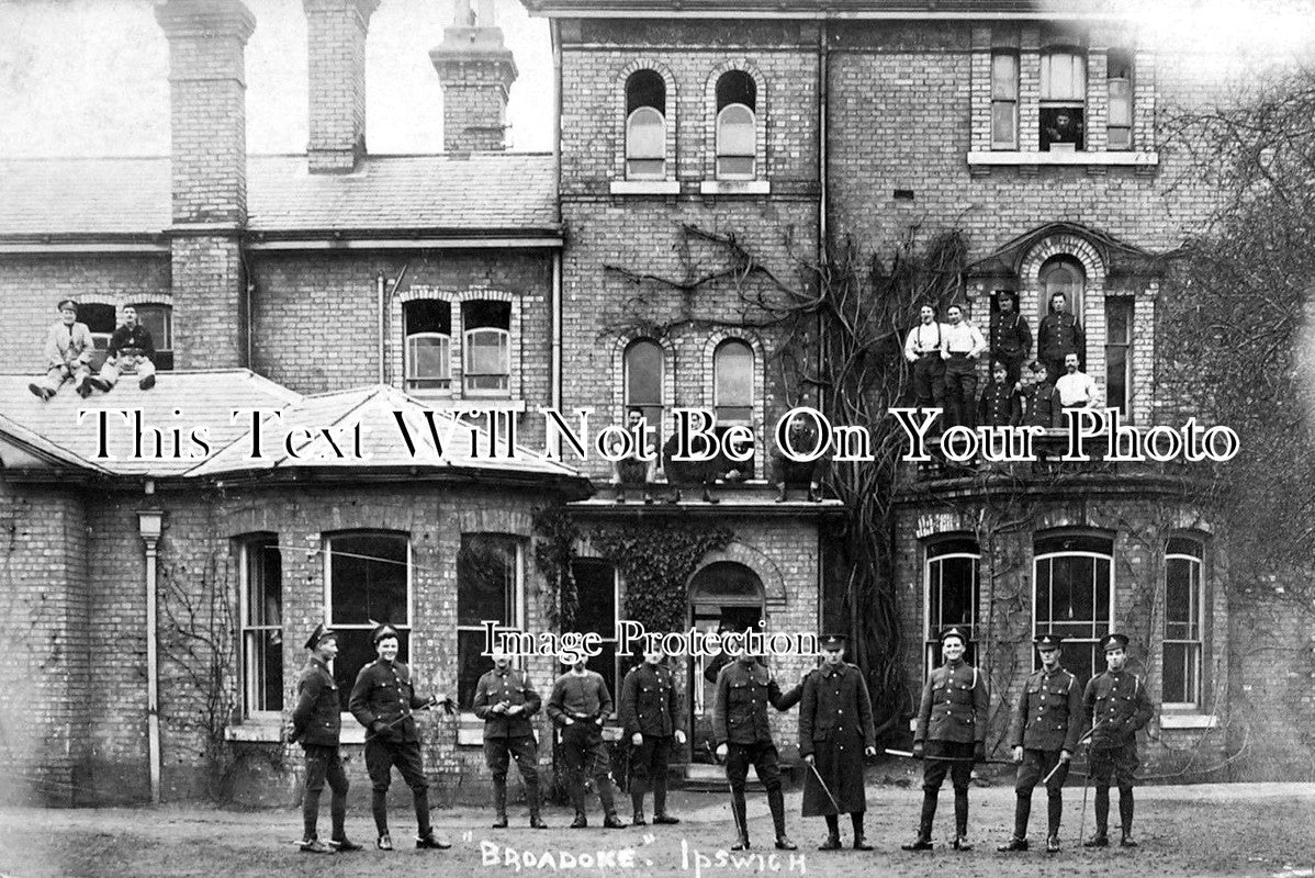 SF 322 - WW1 Military Hospital, Broadoke, Ipswich, Suffolk c1916