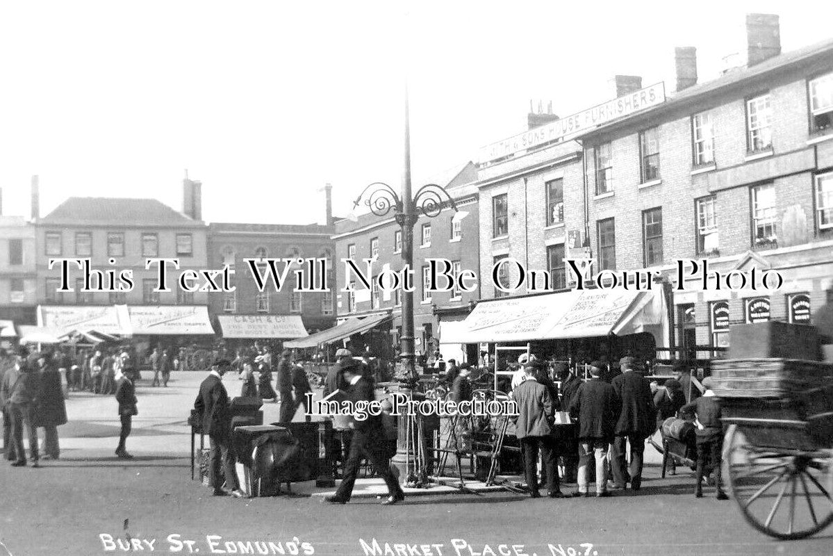 SF 3274 - Market Place, Bury St Edmunds, Suffolk c1914