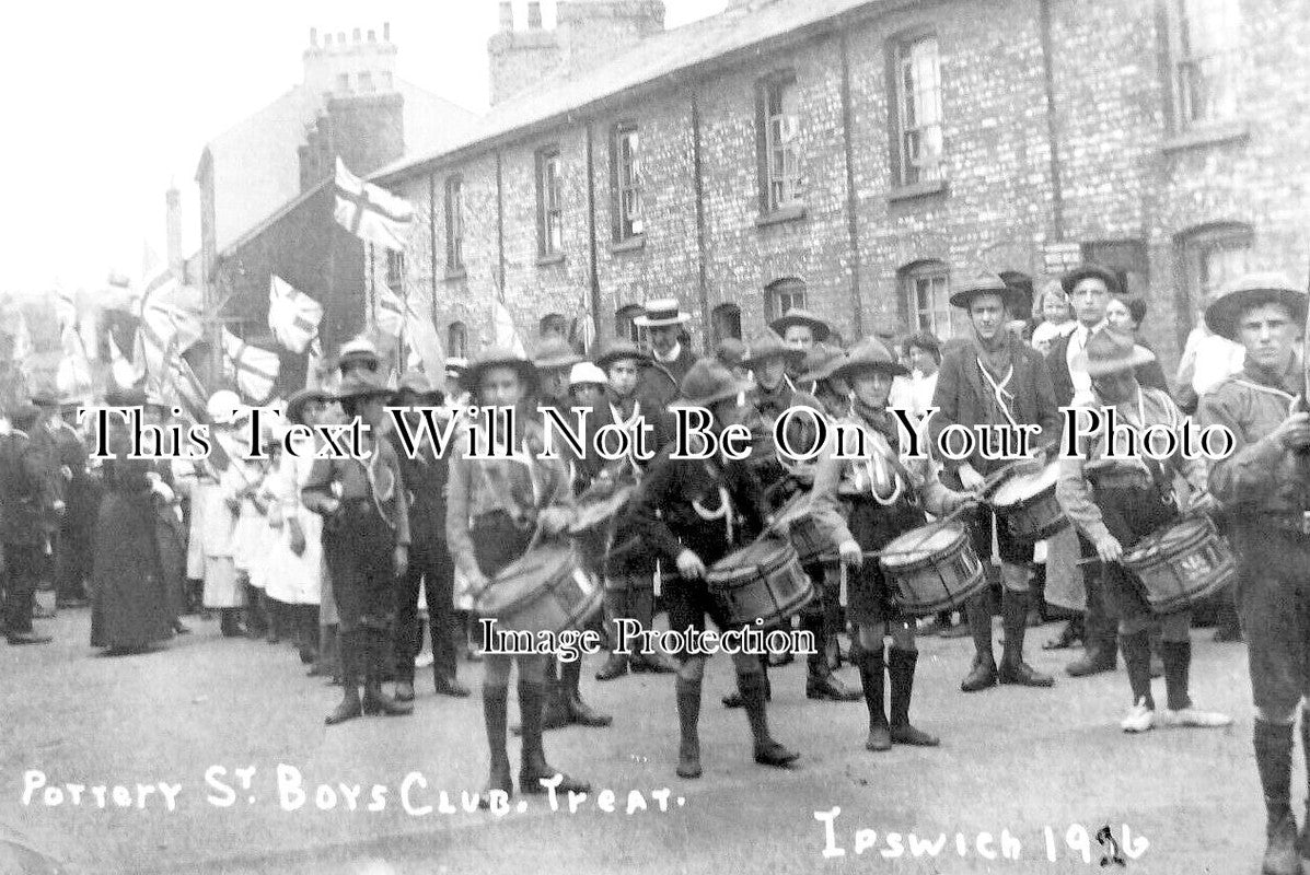 SF 3332 - Pottery Street Boys Club Treat, Ipswich, Suffolk 1926