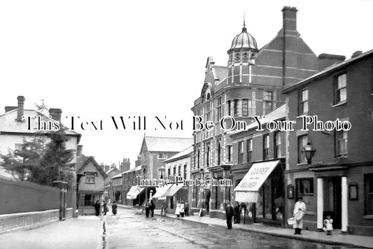 SF 3339 - High Street & Queen Street, Haverhill, Suffolk c1913