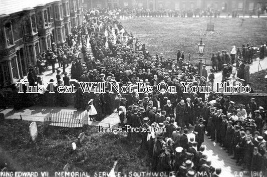 SF 3347 - King Edward VII Memorial Service, Southwold, Suffolk 1910