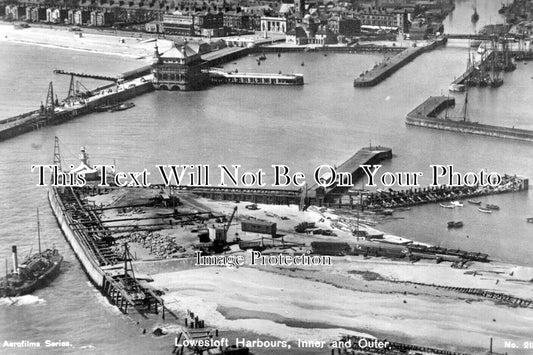 SF 3376 - Lowestoft Harbour, Inner & Outer, Suffolk