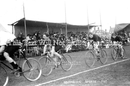 SF 3378 - Southwold Sports Day Bicycle Race, Suffolk 1907