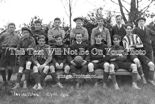 SF 3389 - Invincibles Football Team, Sea Scouts, Suffolk 1916