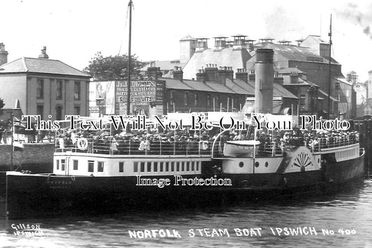 SF 3396 - Norfolk Steam Boat, Ipswich, Suffolk c1920